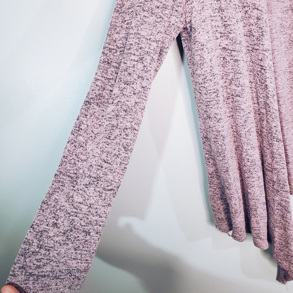 Philosophy Lavender Black Marbled Asymmetrical Cardigan M - Picture 5 of 10